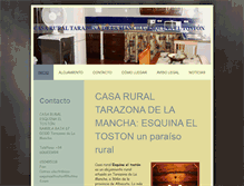 Tablet Screenshot of casa-rural-esquina-el-toston-tarazona-de-la-mancha.com